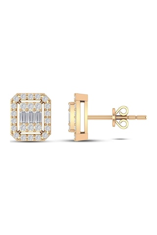 0,60 Karat Pırlanta Baget Küpe N11.124