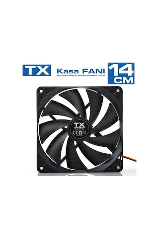Tx 14Cm Siyah Kasa  Fanı Txccf14Bk