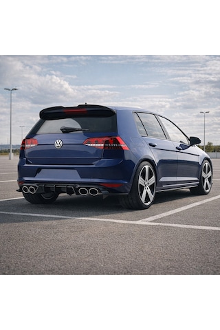 Vw Golf Mk7 Mk7.5 Gtı R R-line 2013-2020 Bagaj Üstü Spoiler Piano Black