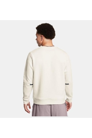 Under Armour Ua Unstoppable Flc Crew Eu Erkek Sweatshirt-29058 beyaz