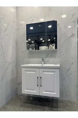 Denko Royal 80 CM Banyo Dolabı Takımı Çok Renkli