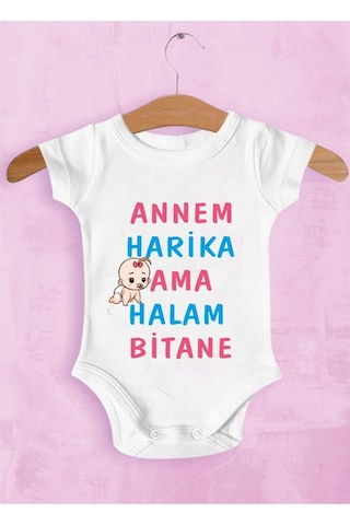 Tuğbababy Baby Annem Harika Ama Halam Bitane Zıbın Kız Erkek Beyaz