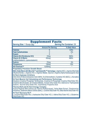 Hitech N.o. Overload Preworkout - 40 Servis 310 G