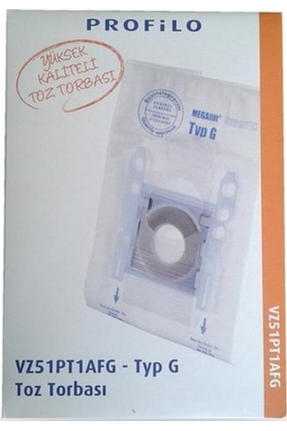 Profilo Uyumlu G Tipi Elektrikli Süpürge Bez Toz Torbası