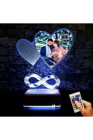 Resimli 3D Led Lamba Kişiye Özel Isimli Lamba Sevgiliye Hediye (212934676)