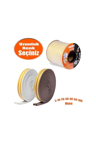 Kapı Pencere Bandı Fitili Soğuk Izolasyon (Ölçü & Renk Seçiniz)
