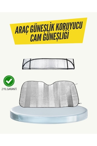 Metalize Reflektörlü Katlanabilir Araç Güneşliği Yüksek Performanslı Isı Ve Uv Koruması Cn