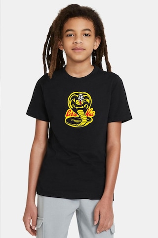 Tshirthane Cobra Kai Logo Siyah Çocuk Tshirt SIYAH