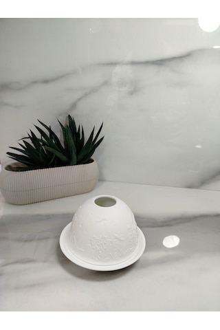 Splendeur Led'li Dekoratif Mumluk - Beyaz