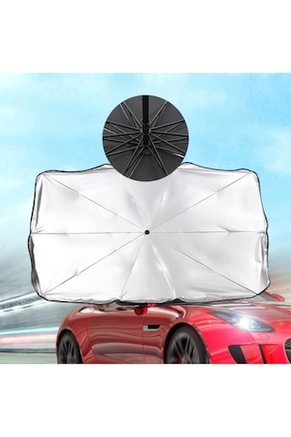 Araç İçi Ön Cam Şemsiye Güneşlik Ön Cam Gölgelik Şemsiye 145 X 80