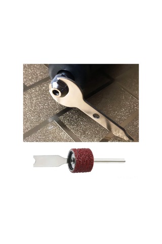 Tenfowee Alüminyum Oksit Kauçuk Zımpara Seti - 300 Adet Zımpara Kolu 80 /120 /240 + 6 Adet Mandrel 2.35mm/3.17mm - Elektrikli Zımpara Aksesuarı