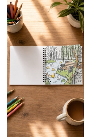 Vintage Nostalgic Victorian Life 20x20 Cm Büyük Boyama Kitabı, Çocuklar Ve Yetişkinlere