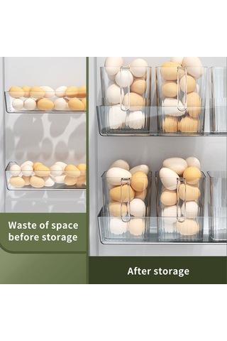 Padalink Pet Malzeme Dondurucu Yan Kapı Depolama Kutusu - Yemek Ayırma Ve Taze Tutma Fonksiyonu İle Transparent Tasarım Yeşil