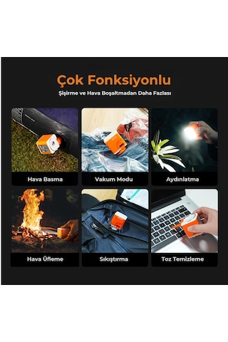 Roxform Nano Pump 5 Aydınlatmalı Taşınabilir Mini Hava Pompası