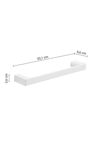 Pirenei Havluluk, Uzun, 35.1 Cm - Mat Beyaz