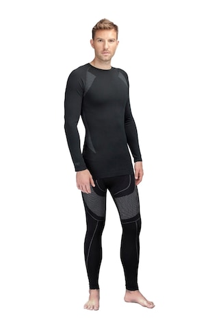 Thermoform Extreme Erkek Seamless Termal Uzun Kollu İçlik Seti Siyah Renkli