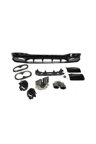 Autogp Mercedes W118 Cla45 Arka Difüzör Ve Egzoz Ucu Siyah 2018+ Tk 14-08-w118-a45
