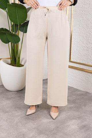 Beli Lastikli Salaş Ayrobin Pantolon - Vizon / A0103 Vizon