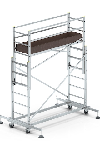 Narvon 2x2 4 Mt Tekerlekli Alüminyum Iskele