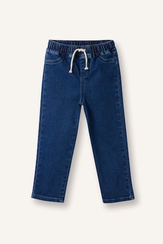 Defacto Regular Fit Düz Paça Beli Lastikli Basic Jean Pantolon Erkek Bebek B6733a526spnm28 Mavi-nm28