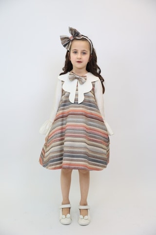 Xo Kids Kız Çocuk Elbise 2-7 Yaş 2929 Ekru