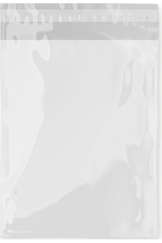 Packanya Kadına Şiddete Hayır Baskılı Beyaz Cepsiz Kargo Poşeti 30 x 37.5 x 5 CM 50'li