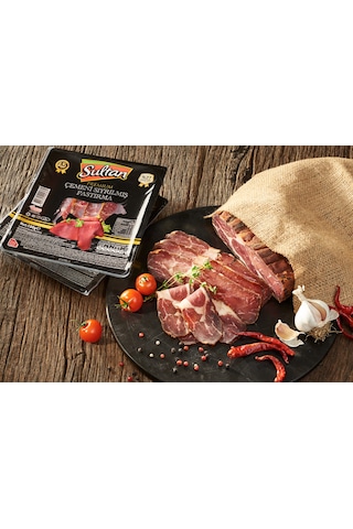 Sultan Etçi Çemeni Sıyrılmış Pastırma 100 G