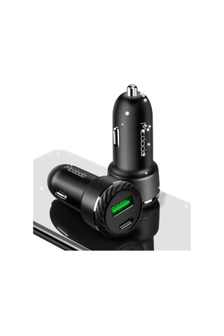 Mcdodo Cc-5970 36w Pd+qc 3.0 1xtype-c 1xusb Girişli Araç Çakmak Şarj - Siyah