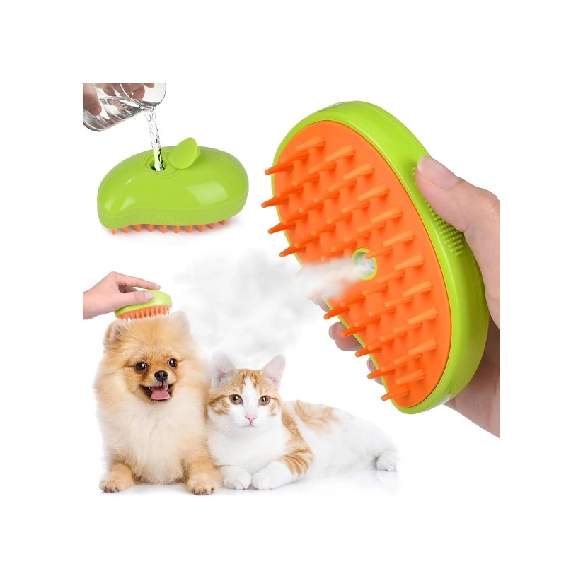 Şarjlı Soğuk Buharlı Kedi Köpek Fırçası Tarağı 4741