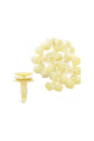 Xindoker Gm 10153057 Nylon Kapı Paneli Klampları - Beyaz, 25 Adet -别克雪佛兰通用 Araç İç Panel Sabitleyici