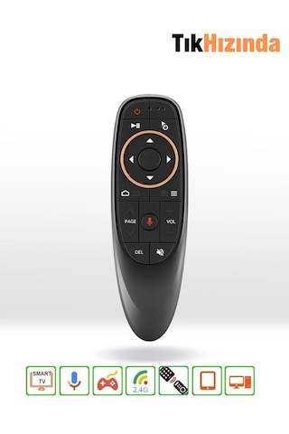 Android Tv Box ,akıllı Kumanda, Air Mouse, Sesli Kontrol, 2.4g