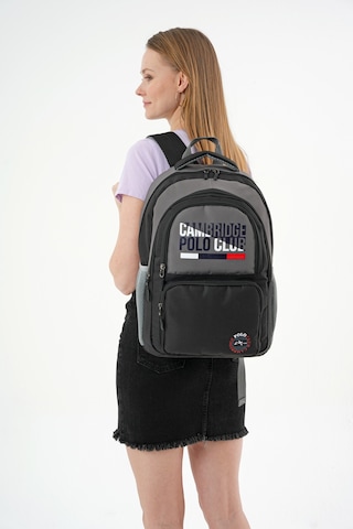 Cambridge Polo Club Unisex Fonksiyonel Ortaokul Sırt Çantası Gri