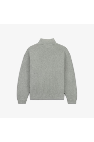 Converse Loose Fit Yarım Fermuarlı Erkek Gri Sweatshirt