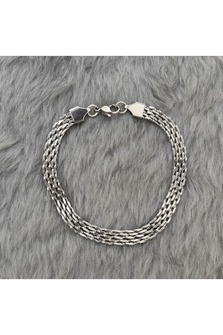 Chavin 6 Mm. 20 Cm. Gri Çelik Erkek Bileklik Et84by-6