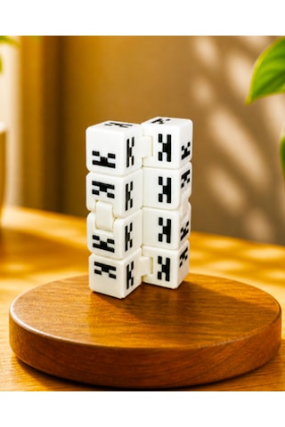 Minecraft Skeleton Fidget Küp Sınırsız Minecraft Küpü Stres Giderici Masaüstü Oyuncağı