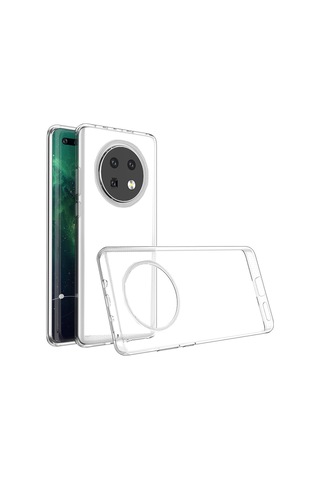 Huawei Mate 40 Pro Kılıf Lens Kamera Korumalı Lüx Silikon Şeffaf