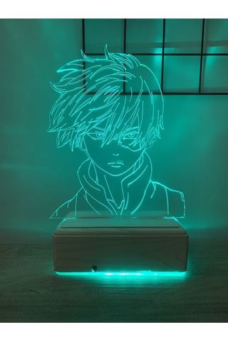 My Hero Academia Shoto Todoroki 16 Renk Gece Lambası