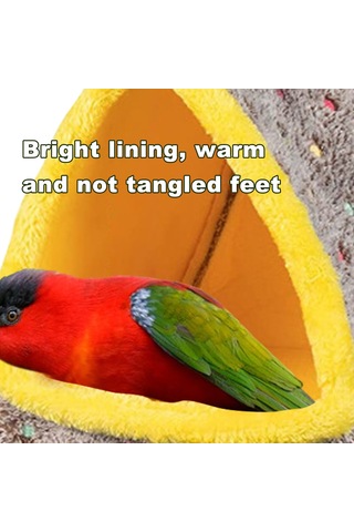 Leezsing Kuş Evi Kuş Yataklığı Kışın Papağan Gine Domuzu Çinçilya Kirpi İçin Kafes Peluş