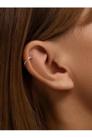 Zoloto Russkih Piercing Halka 925 Ayar Gümüş 152136995 Gri