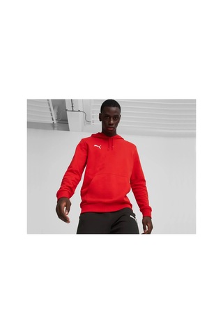 Puma Teamgoal Casuals Hoody Erkek Futbol Sweatshirts 65861801 Kırmızı Pchs-3