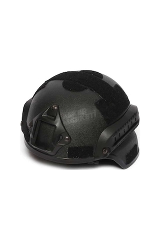 Siyah Kompozit Başlık - Miğfer - Paintball Airsoft Başlık Siyah