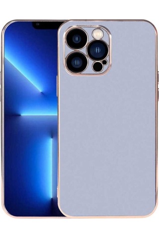 Apple Uyumlu iPhone 13 Pro Kılıf Zore Viyana Kapak Mavi Açık