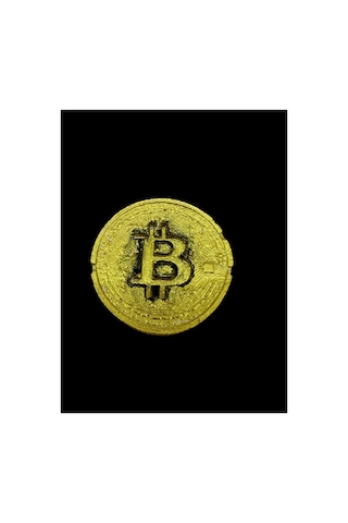 Bitcoin Para Magnet , Buzdolabı Süsü Hediyelik , Paketli 5 Cm