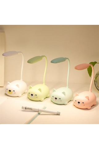 Akrobatik Şarjlı Tavşan Masa Lambası Beyaz