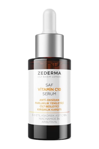 Zederma Saf Vitamin C10 Serum & Parlaklık Yenileyici & Cilt Besleyici 30 ML
