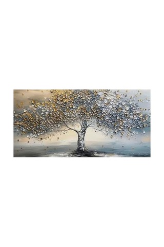 Hayat Ağacı Kanvas Tablo, Renkli 70 X 100 Cm