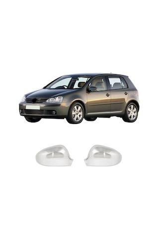 Volkswagen Golf 5 Uyumlu 2004-2009 Krom Ayna Kapağı 2 Parça Paslanmaz  Çelik