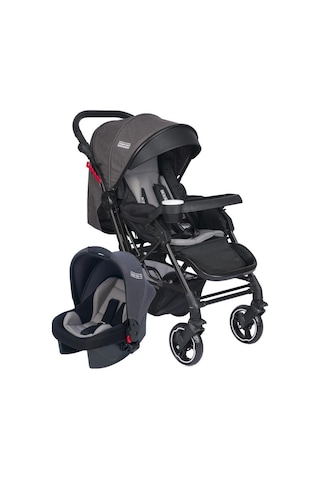 Tommybaby Tornado Travel Çift Yönlü Bebek Arabası Seyahat Sistem Puset Siyah