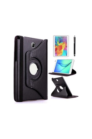 Galaxy Tab A T550 9.7 Zore Dönebilen Standlı Kılıf Kapaklı Kılıf