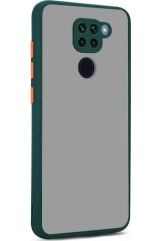 Xiaomi Redmi Note 9 Kılıf Zore Hux Düğme Ve Kapak Zıt Renk Kılıf